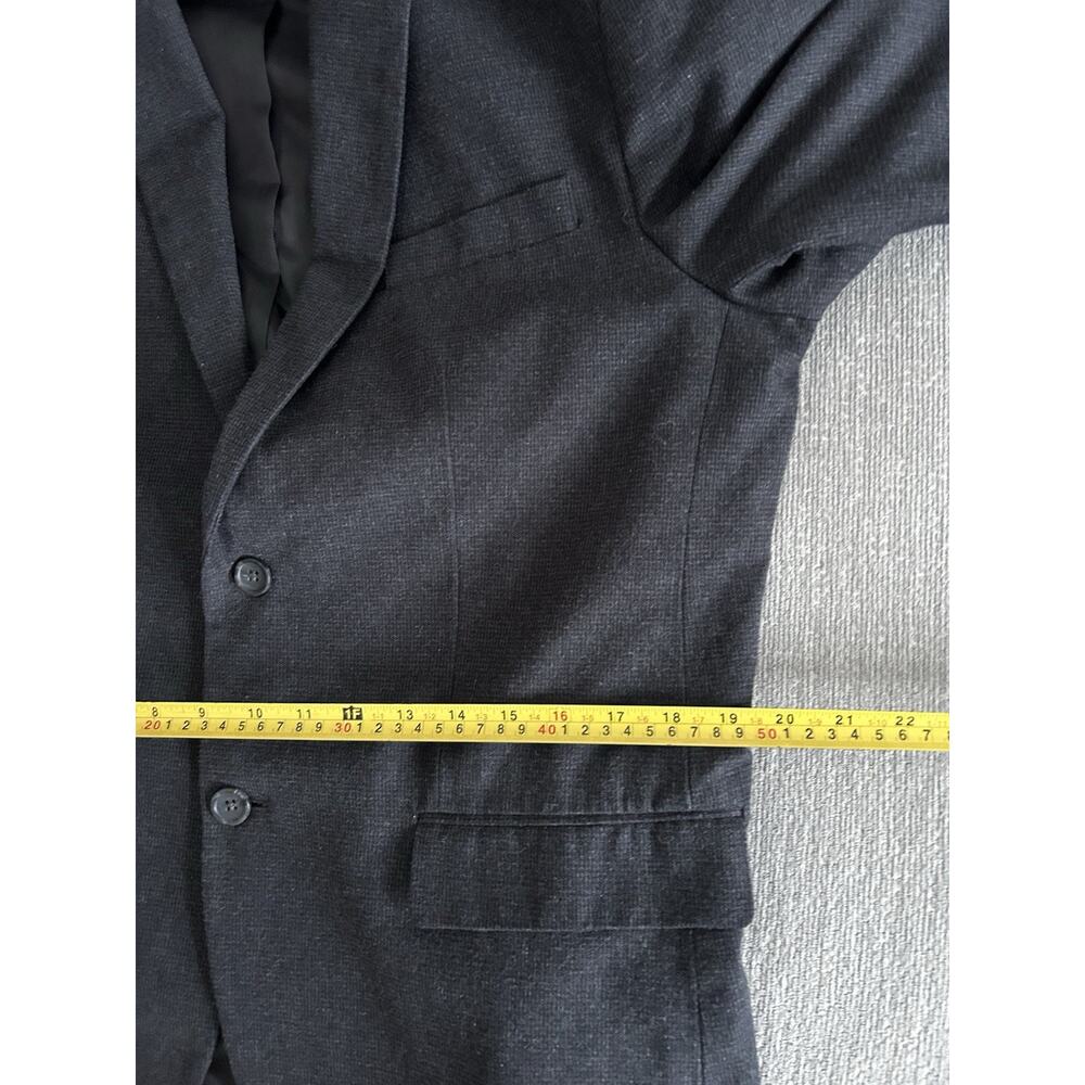Banana Republic Blazer Mens 44 Gray Cotton 2 Button Slim Fit Sport Coat Jacket - Picture 10 of 13